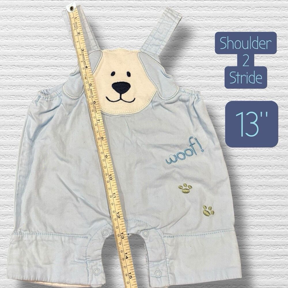 Adorable Blue Dog Face Romper - Picture 4 of 8